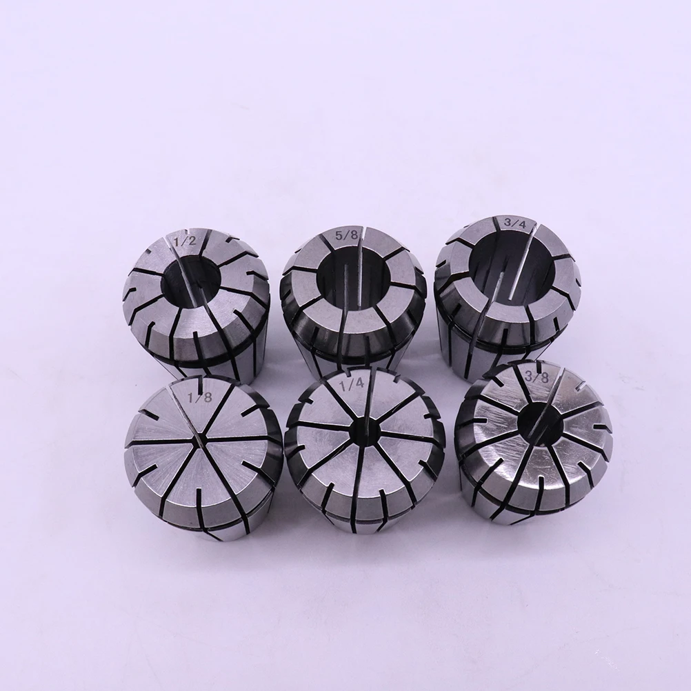 

6pcs Er32 Spring Collet Set For Cnc Milling Lathe Tool Engraving Machine High Precision Durable Spiral Collets Boring Drilling