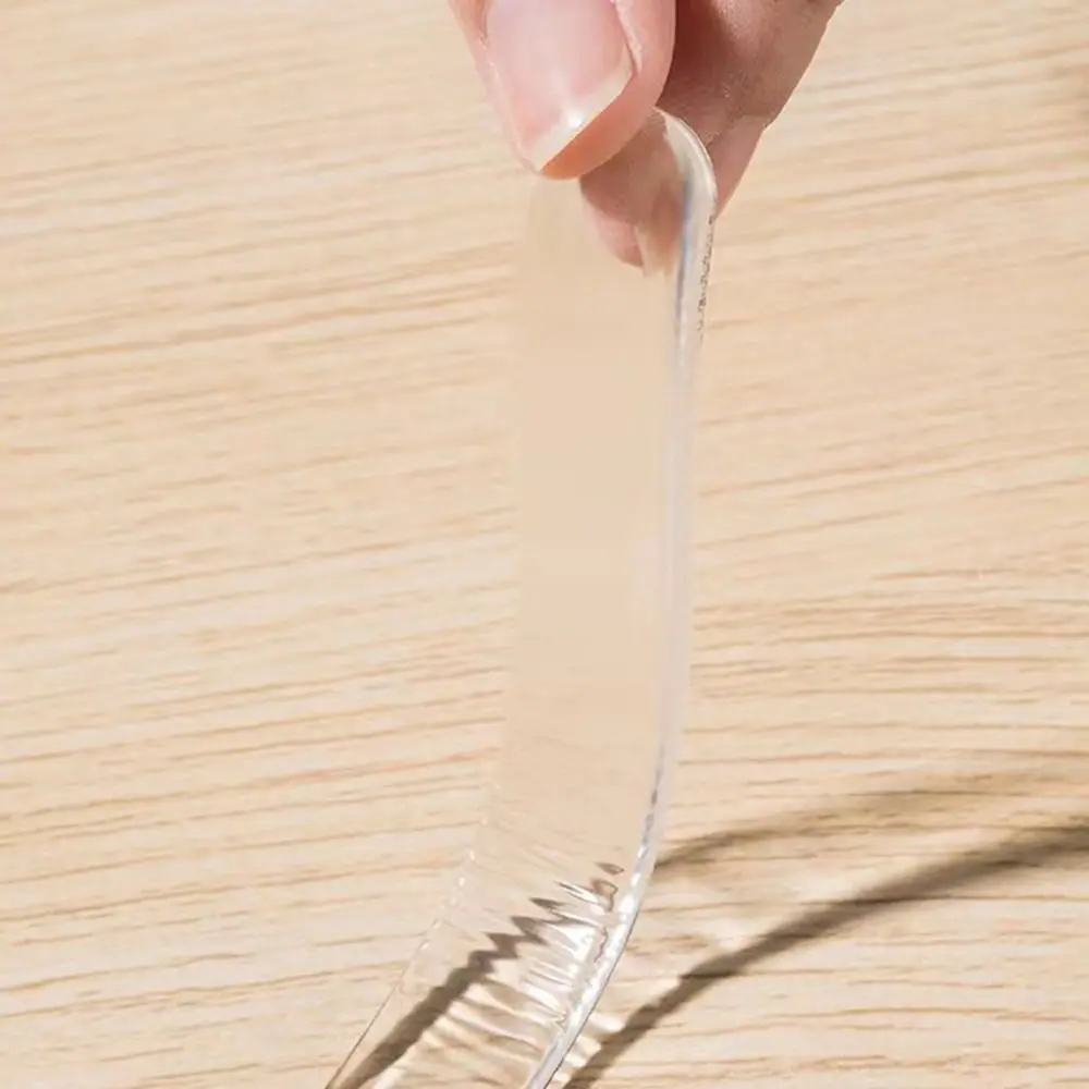 8Pcs/set Portable Rearview Mirror Plate Bar Car Door Edge Transparent Anti Scratch Protection Strip Anti-collision