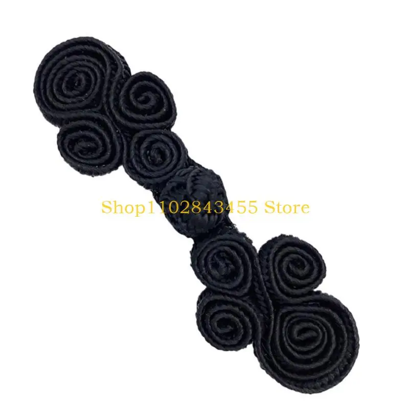 49MC Chinese Traditional Button Sewing Crafted Frog Buttons Sew On for DIY Handcraft Cheongsam Embellishment