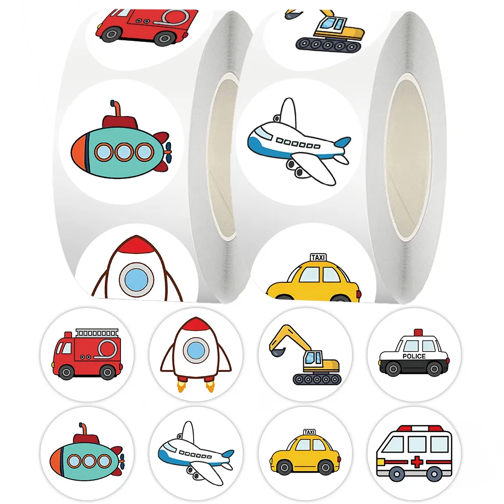 

50-500 шт., наклейки на инженерную машину, самолеты для детей, игрушки, наклейки для школьных наградов, наклейки для ноутбука, телефона, этикетки, подарок