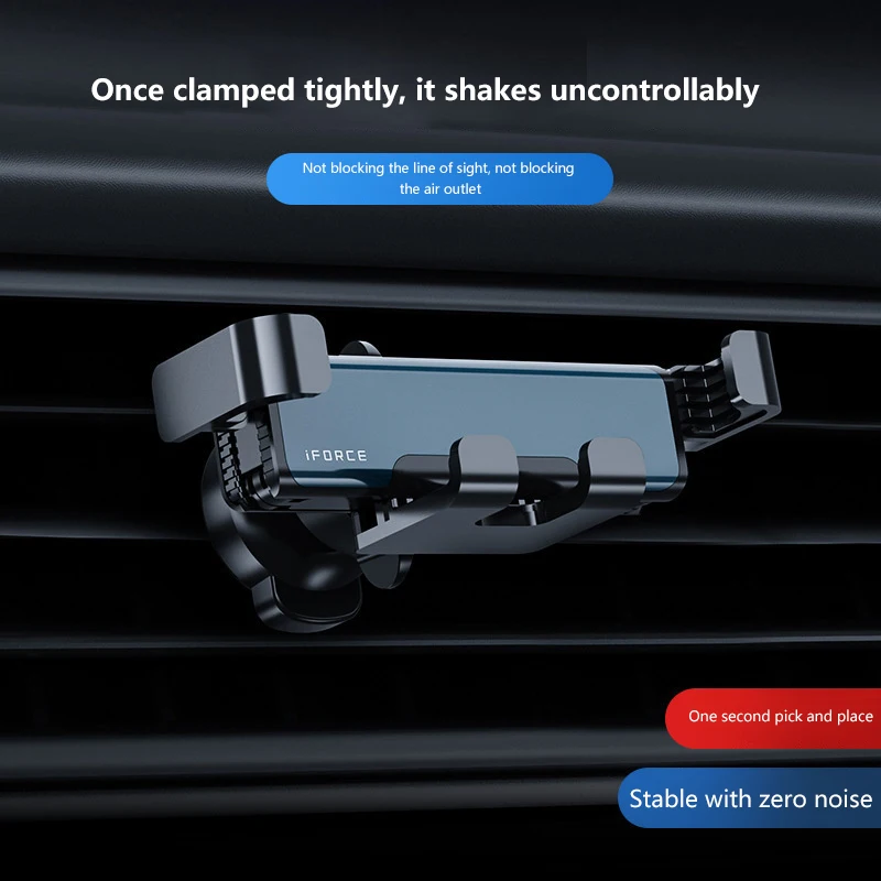 Auto Telefoon Houder Mini Zwaartekracht Telefoon Standaard Voor Auto Air Vent Mount Compatibel Met Xiaomi Huawei Android Algemene Beugel