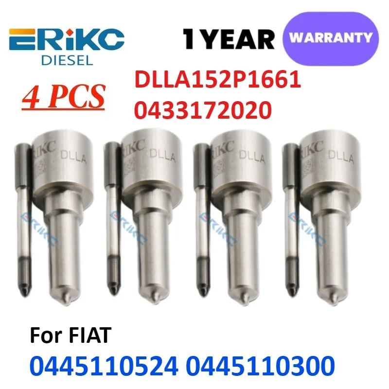 

Форсунка дизельного топлива DLLA152P1661 0433172020 Наконечник впрыска DLLA 152 P 1661 для FIAT FIFA 0445110524 0445110300