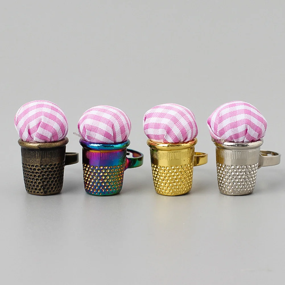 

Finger Pin Cushion Lovely Durable Reusable Needle Cushion Household Sewing Accessory Embroidery Tool Thimble Finger Protector