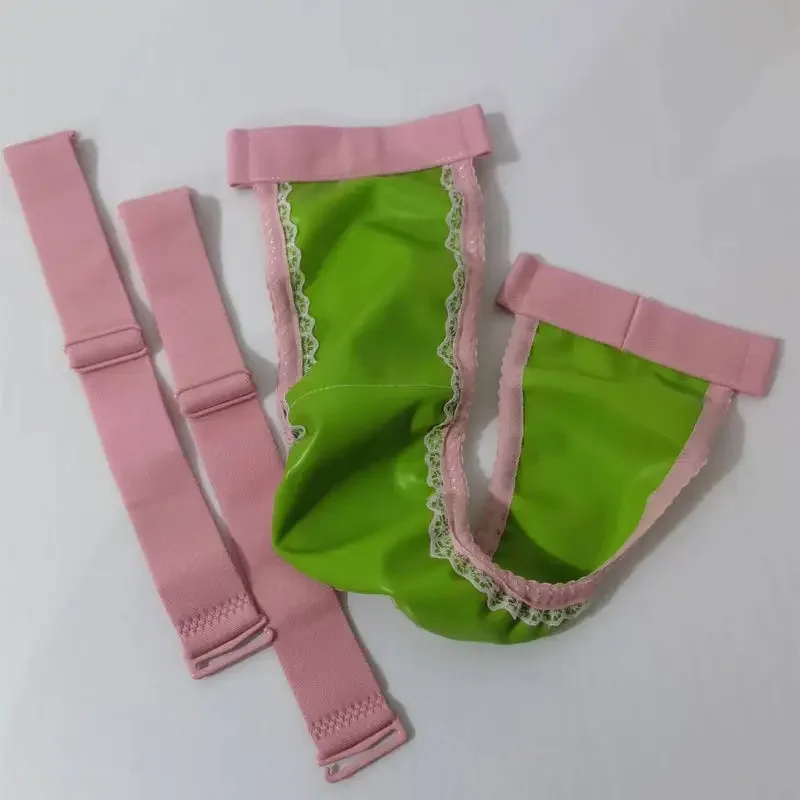 Slip a T semitrasparenti in lattice da uomo Spettacolo dal vivo Costumi di danza Festa privata Festa FKK