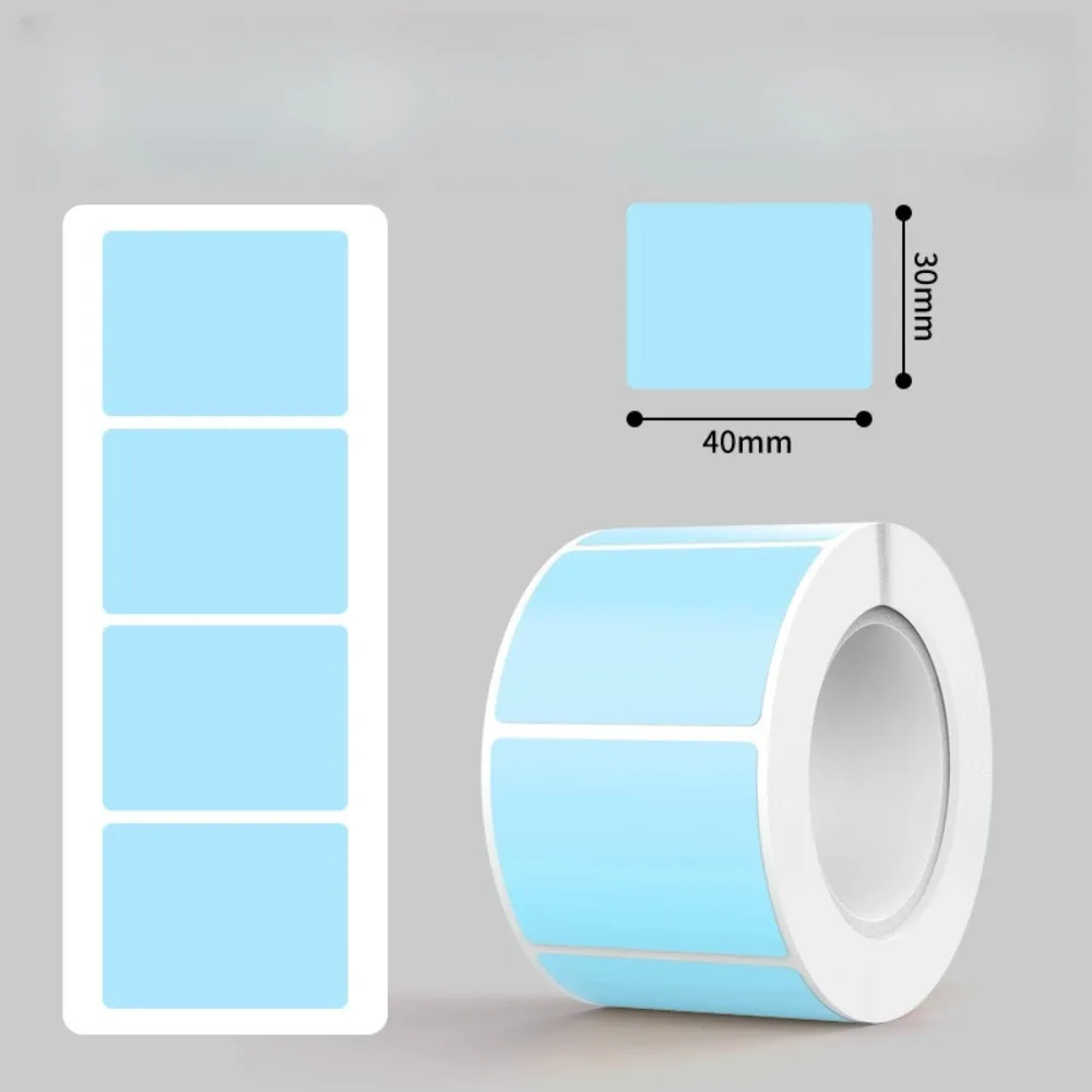 200pcs Self Adhesive Label Stickers Waterproof Solid Color Label Paper Tear-proof Handwritable Name Stickers Home Accessories