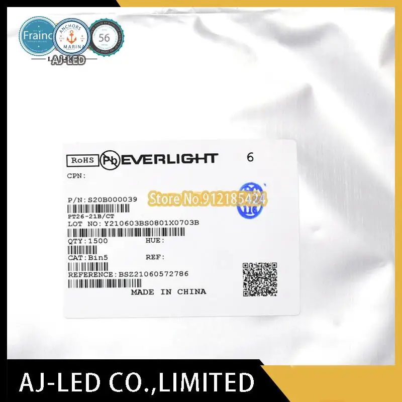 50 шт./лот PT26-21B/CT SMD 1206 инфракрасная трубка приемника с линзой 840 нм EVERLIGHT новая