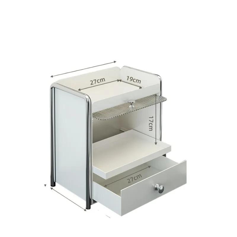 Cream wind, dust-proof water cup rack, multi-layer tea set storage rack, storage rack
