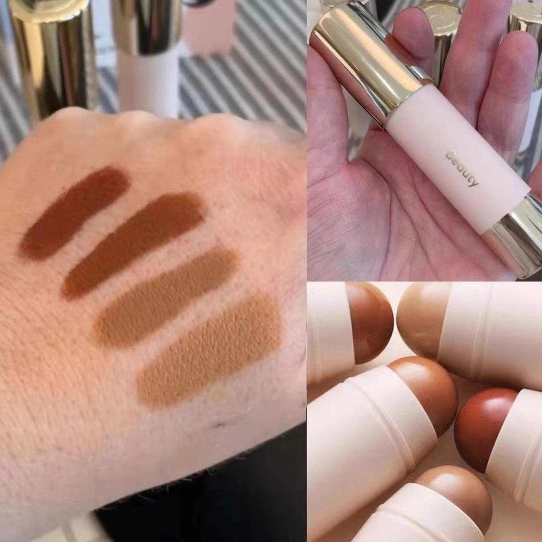 Moda quente rosto contorno bronzer vara multifuncional iluminador bicho da seda blush rouge creme modificar corretivo