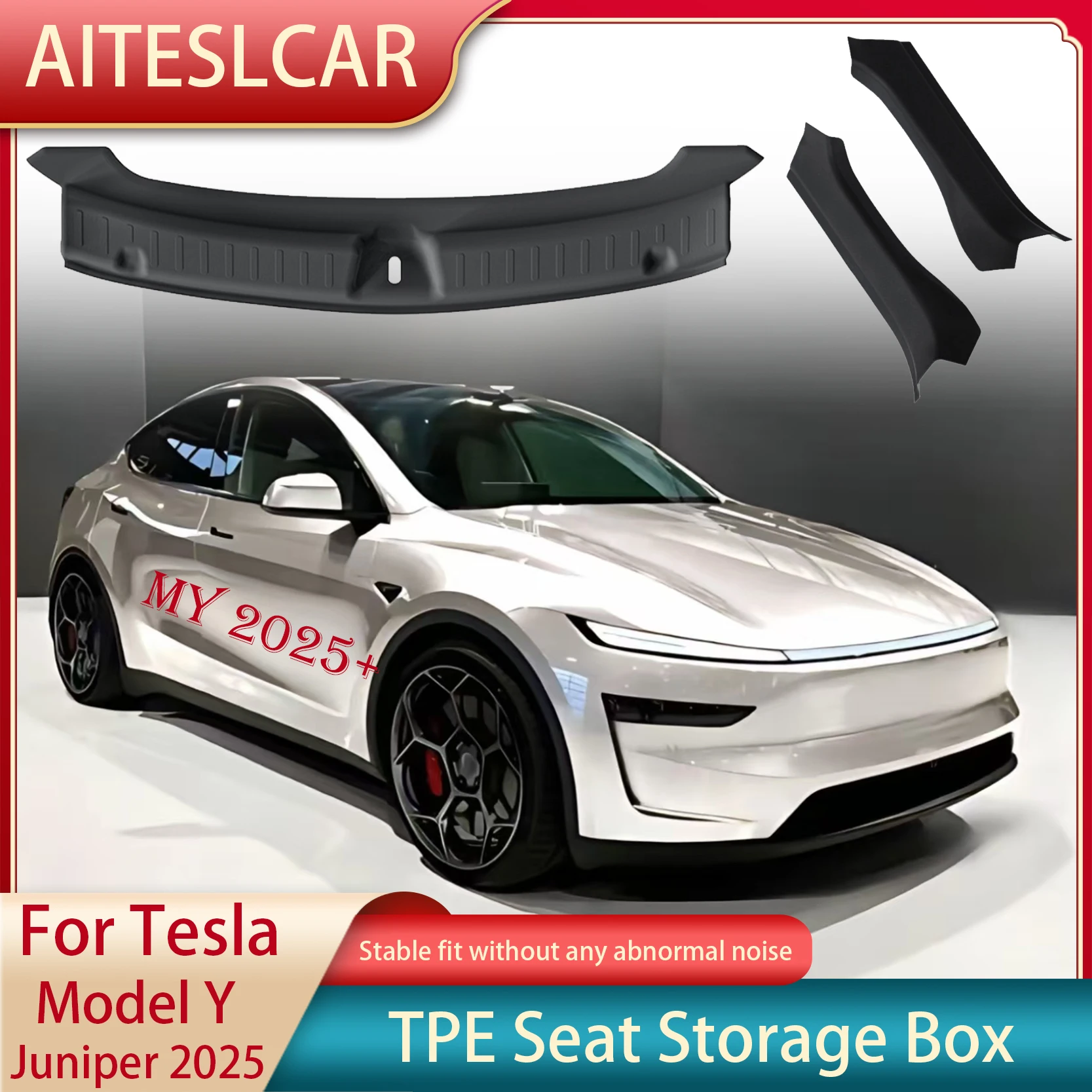 

Для Tesla Model Y Juniper Launch 2025 «все включено», защита заднего порога багажника, защитная крышка, боковая замшевая защитная полоса из ТПЭ