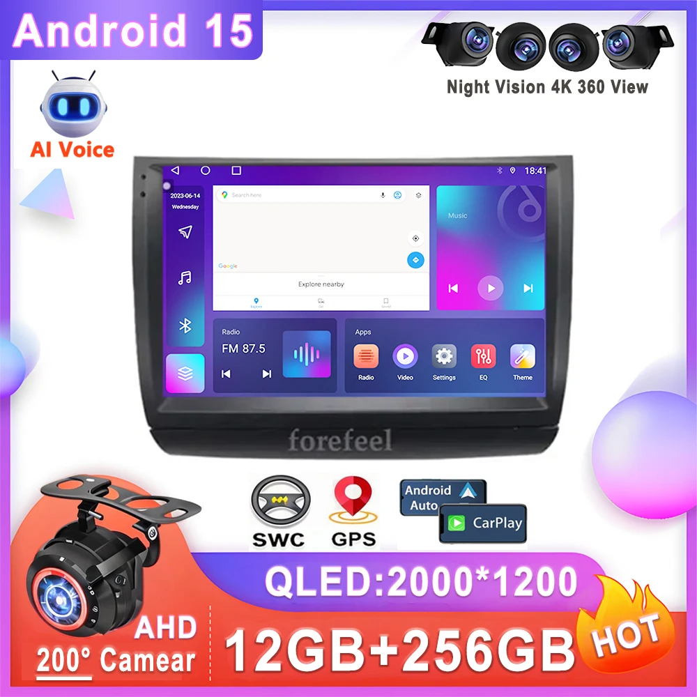 

Car Radio Android 15 For Toyota Prius 20 2003 - 2009 Stereo Head Unit Multimedia Player QLED Screen Dash Cam 5G No 2din DVD BT