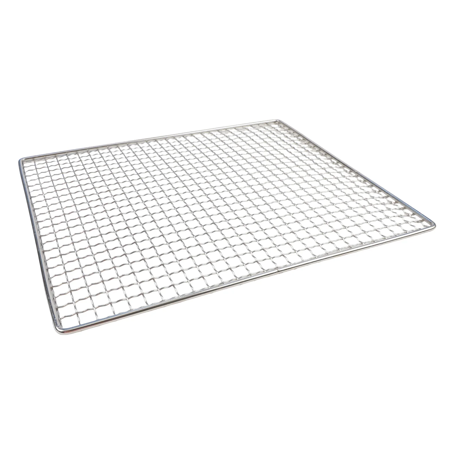 BBQ Grid Baking Tray 40*30cm Stainless Steel BBQ Grid Even Heating Precise Welding Process Smooth Solder Joints