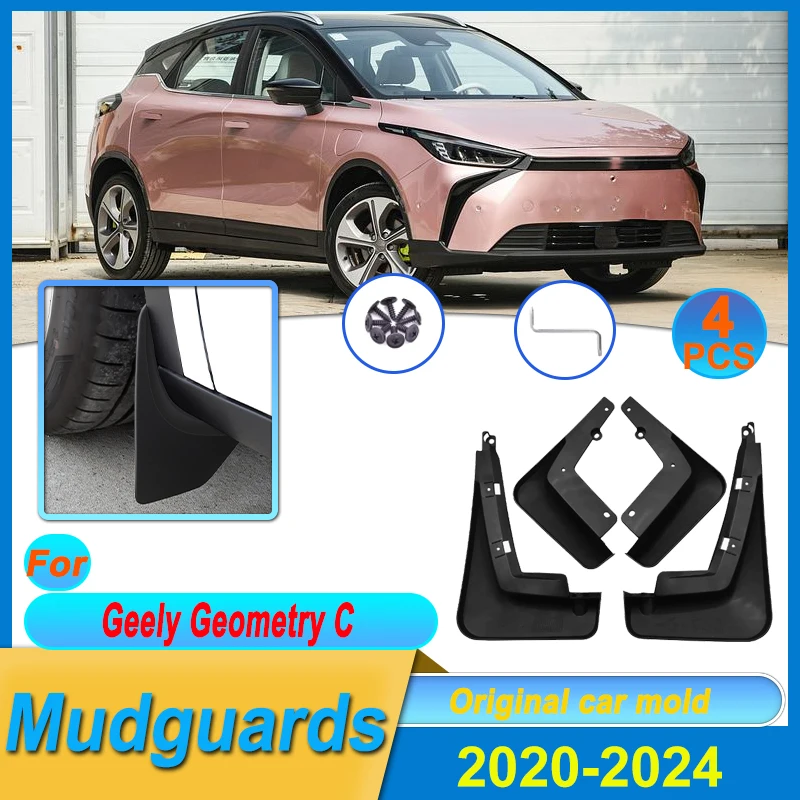 

Mudguards For Geely Geometry C M6 2020-2024 Anti-collision Mud Guards Anti-splash Mud Flap Guards Wheel Fender Car Accessories