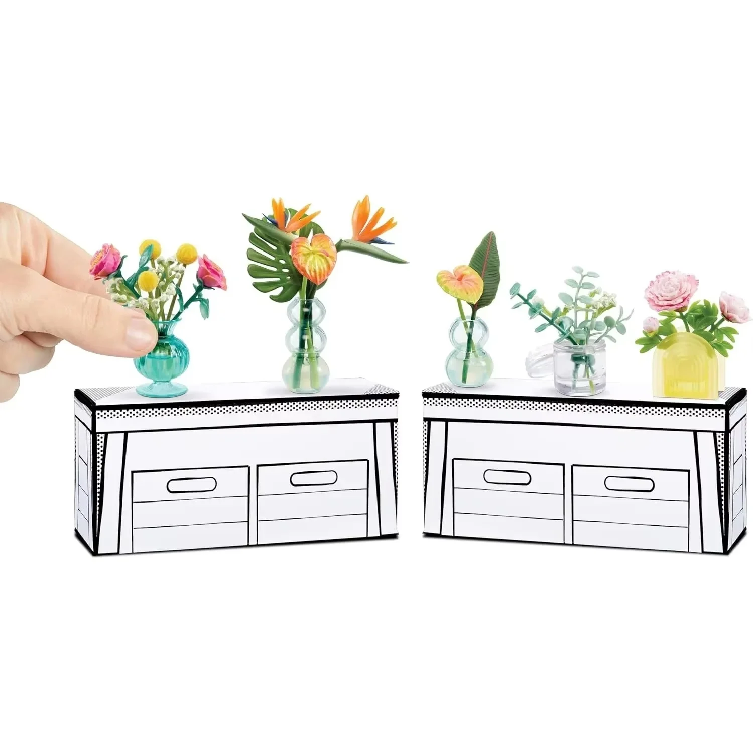 Originele Miniverse Botanicals Mini Plant Potted Flower Farm Eettafel Set Blind Box Diy Figure Halloween Verjaardagscadeau Speelgoed