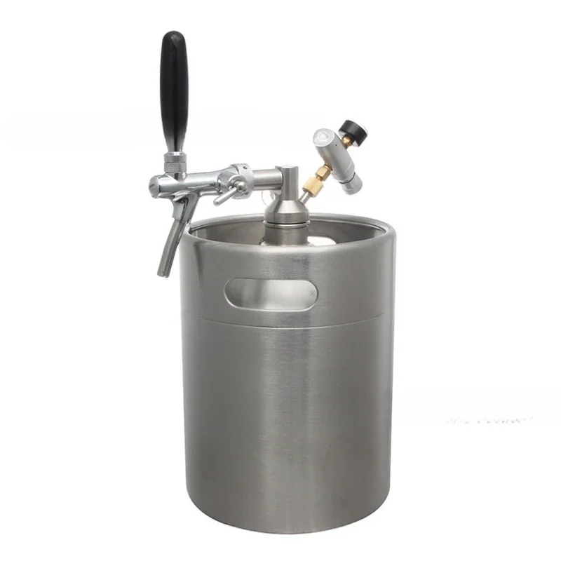 304 stainless steel 5L double-layer craft beer keg