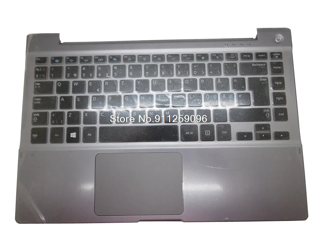 

Подставка для рук и клавиатура для ноутбука Samsung NP700Z3A 700Z3A Nordic NE BA59-03126H HMB3343GSA с сенсорной панелью с подсветкой, новинка