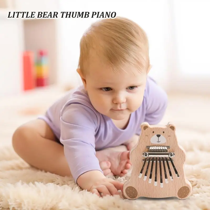 Kids Music Toys 8-Key Finger Piano Multifunctional Instrument Toy Kids Music Learning Activities For Birthday Holiday