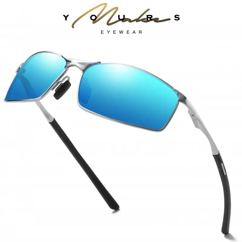 Mens Polarized Sunglasses Metal Frame Sun Glasses Driving Sunglasses Mens Vintage Luxury Brand Designer Aoron Rays 2020