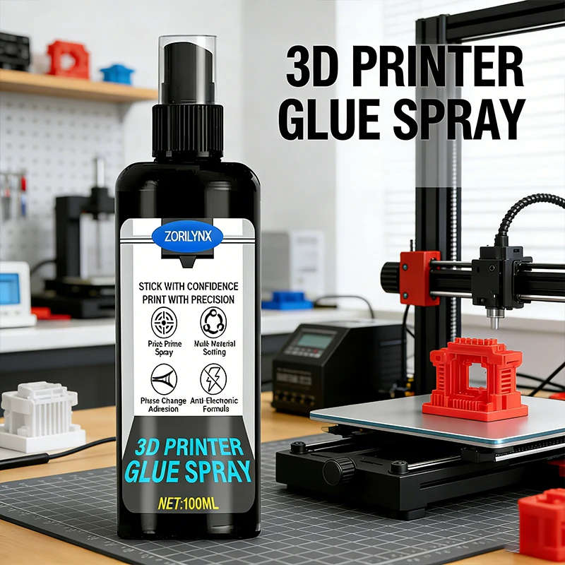 

3D Printing Adhesive Spray Anti Warping Liquid Glue for Glass PEI Bed Easy Removal for PLA ABS PETG High Temp Fixative