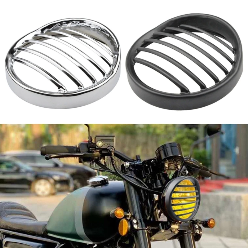 Motorcycle 5.75" 5 3/4" Led Headlight Grill Cover For XL883 XL1200 XL1200X X48