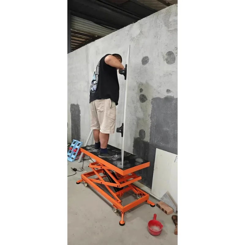 Automatic Electric Lifting Platform Mobile Folding Hydraulic Hoist Machine Load Bearing Trolley For Construction