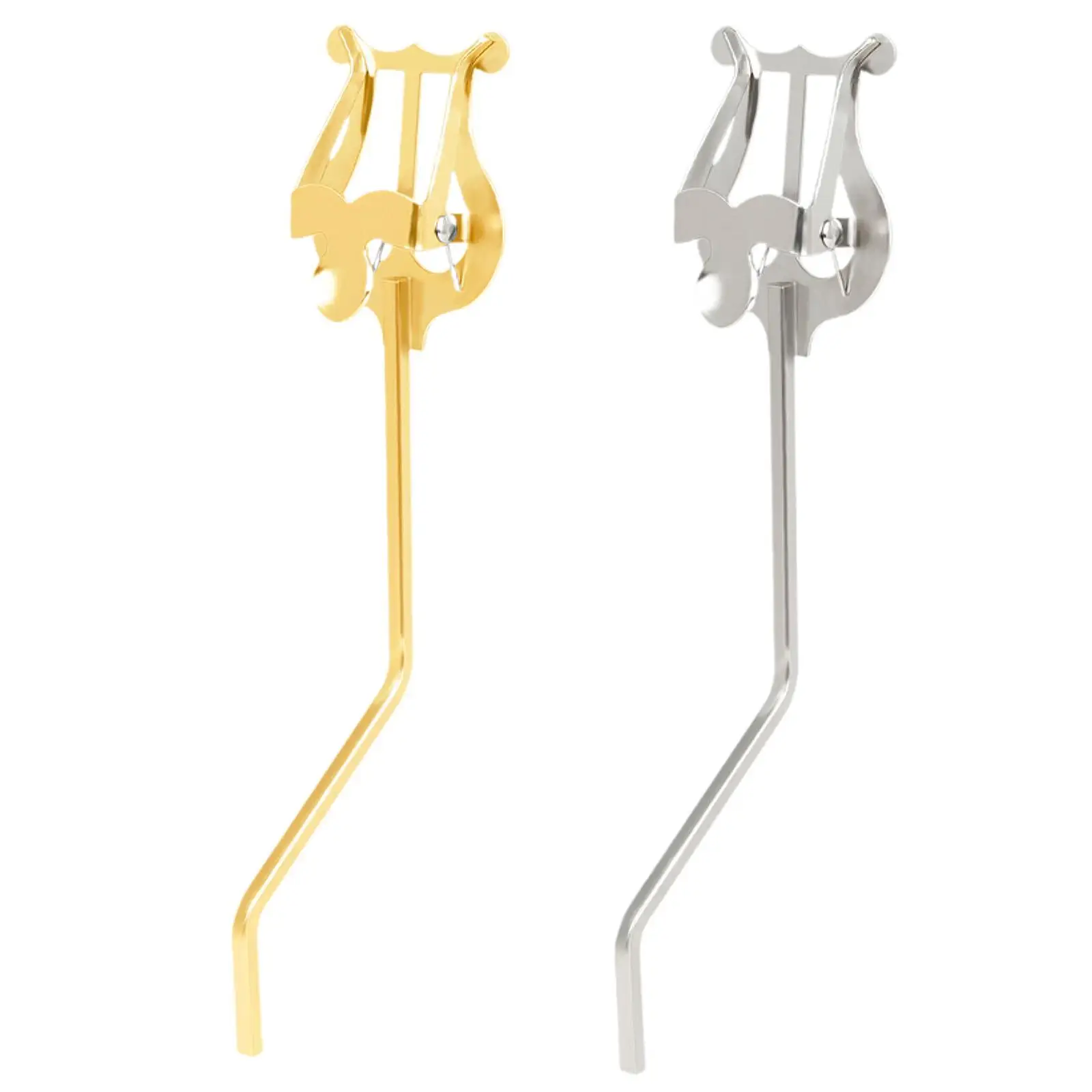 

Sheet Music Lyre Clamp Stand Adjustable Iron Holder Accessory for Alto Saxophone Marching and Concerts