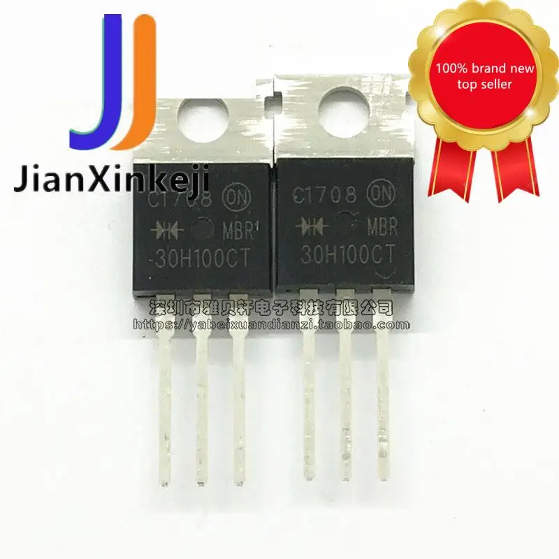 10pcs100% orginal neue MBR30H100CT B30100 Schottky diode 30A100V gerade stecker ZU-220 auf lager