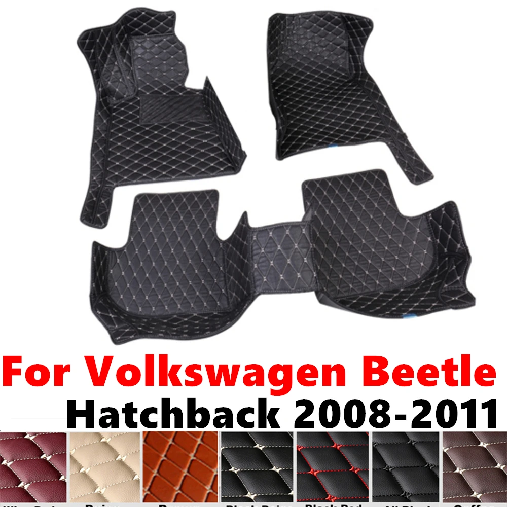 

Car Floor Mats For Volkswagen Beetle Hatchback 2011 2010 09 2008 Custom Fit Front & Rear Floor Liner Cover Foot Pads Accessories