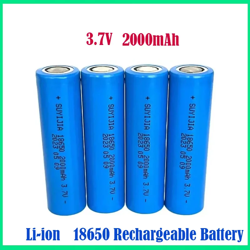 ICR18650 2000mAh Strong Light Flashlight Electric Toys Аккумулятор/medical Equipment 3.7V Lithium Ion Rechargeable Battery