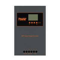 PowMr 140A MPPT Solar Charge Controller Max.PV 6500W 24V/48V Auto Lithium Battery Pack 500VDC Regular Controller LCD Display