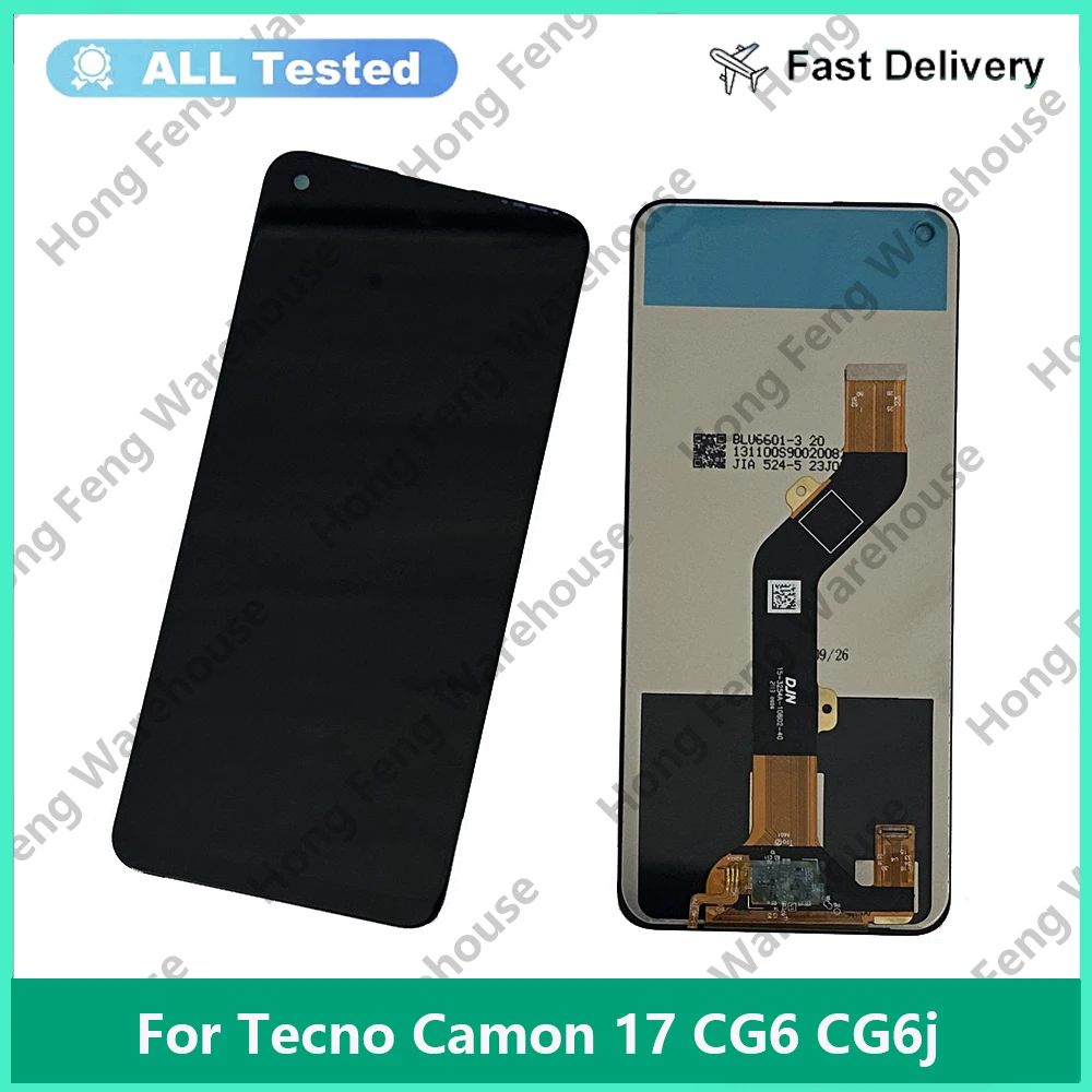 

Tested 6.6" For Tecno Camon 17 LCD CG6j LCD Display Touch Screen Assembly Camon17 CG6 LCD Dispaly Touch Digitizer Replacement