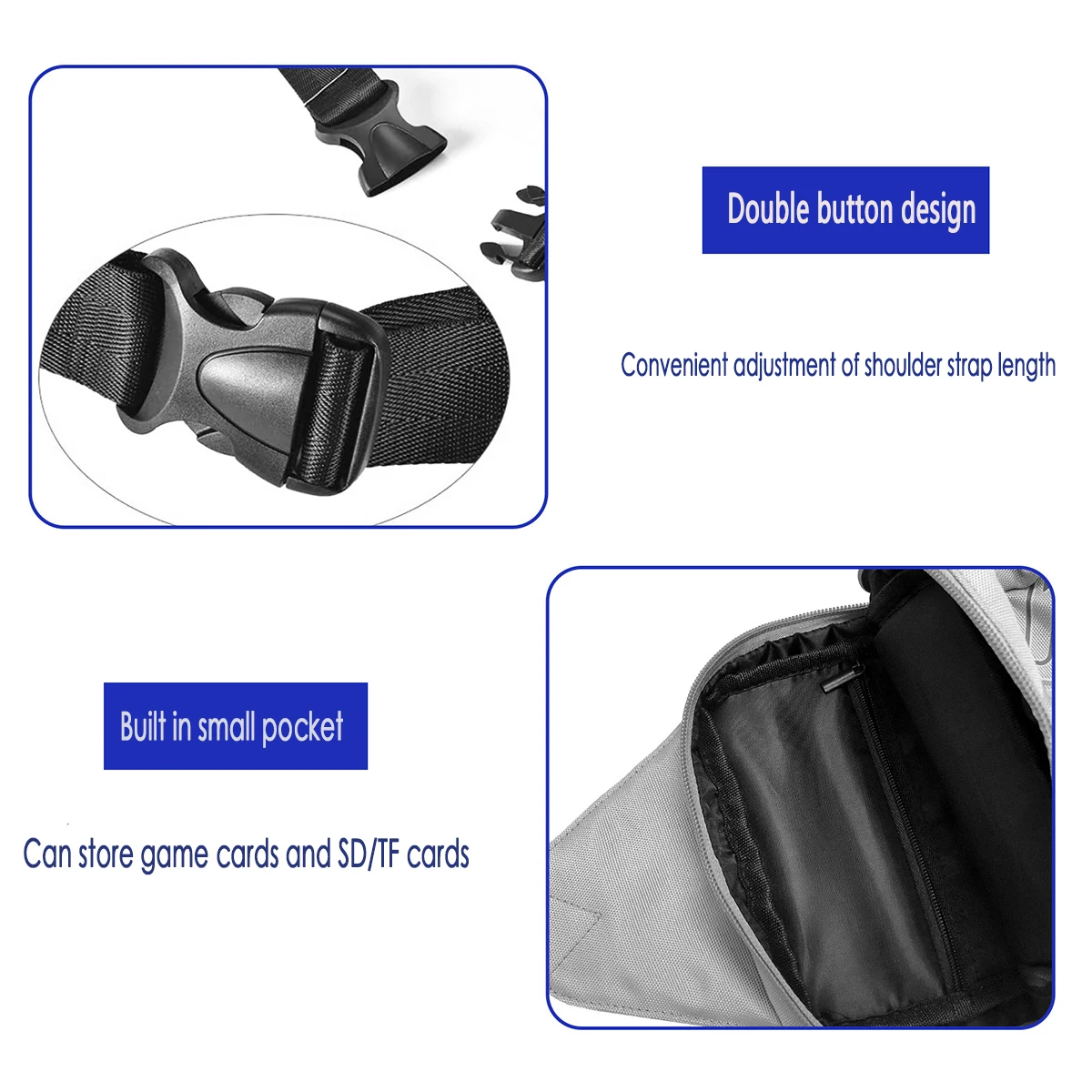 Switch oled crossbody bag ns storage bag handle chest bag switch crossbody shoulder bag multifunctional storage