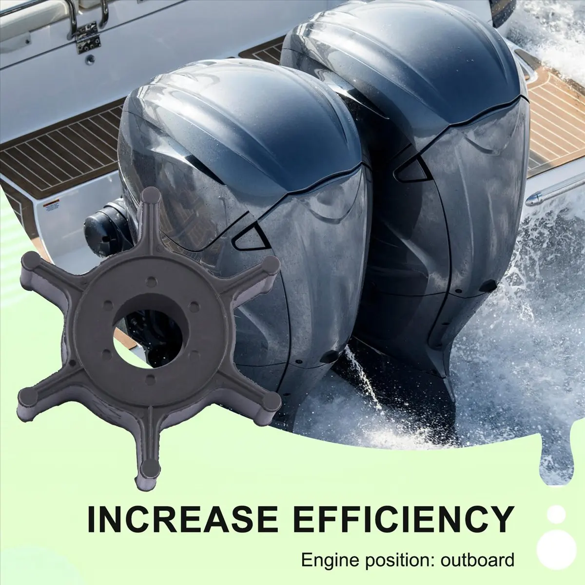 Super Sale Boat Engine Impeller For Yamaha 4Hp 5Hp 6Hp Outboard Motor 6E0-44352 6E0-44352-00-00 6E0-44352-003 6E0-44352-00 18-30