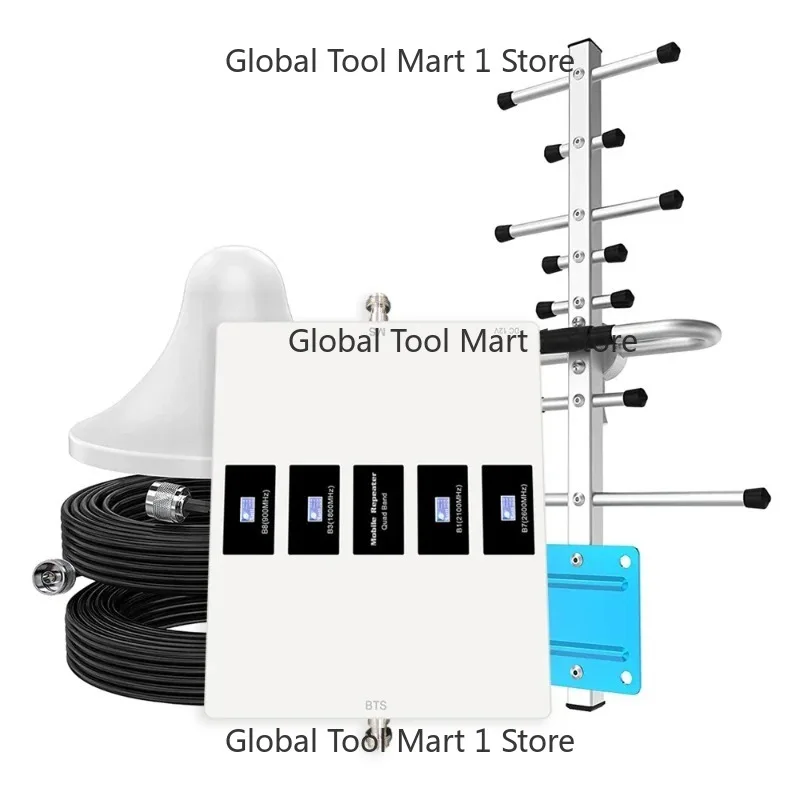 

2G/3G/4G/5G Quad Band Cellular Signal 700/900/1800/2100/2600MHz LTE Signal Repeater