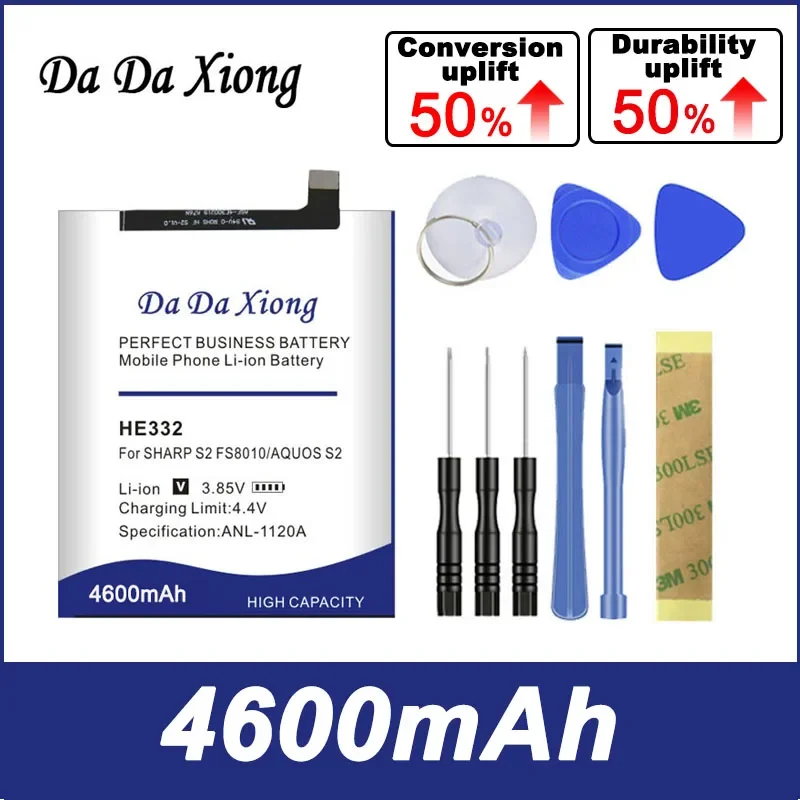 4600mAh HE332 Replacement Bateria For SHARP S2 FS8010 AQUOS Mobile Phone Battery+Tracking Number