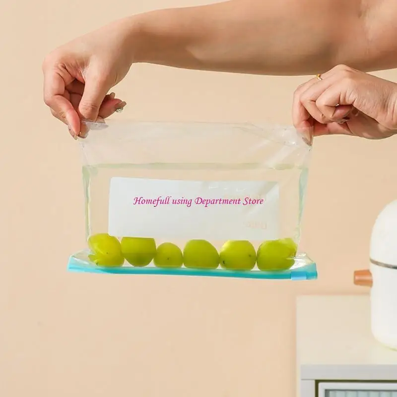 

20 Pcs Large Capacity Sturdy Plastic Freezer Bags Portable and Stylish With Airtights Seal for Tidying and Odor Prevention