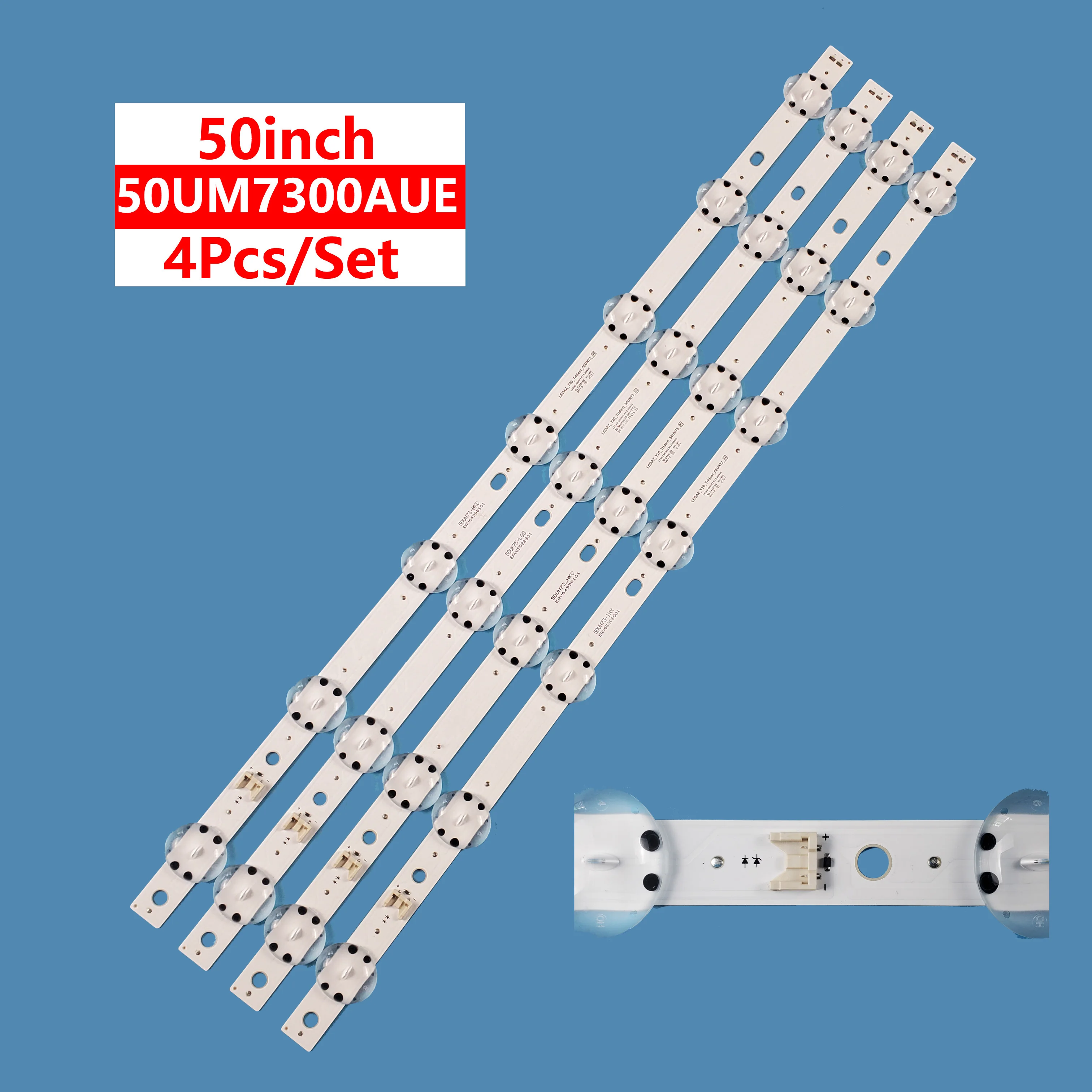 Rétroéclairage LED LEDAZY20 _ Trident 50UN73, pour LG 50UM7600PLB 50UM7500PS 50UM7360PS 50UM7500PLA 50UM7450PLA LEDAZ _ Y20 _ Trident _ 50UN73