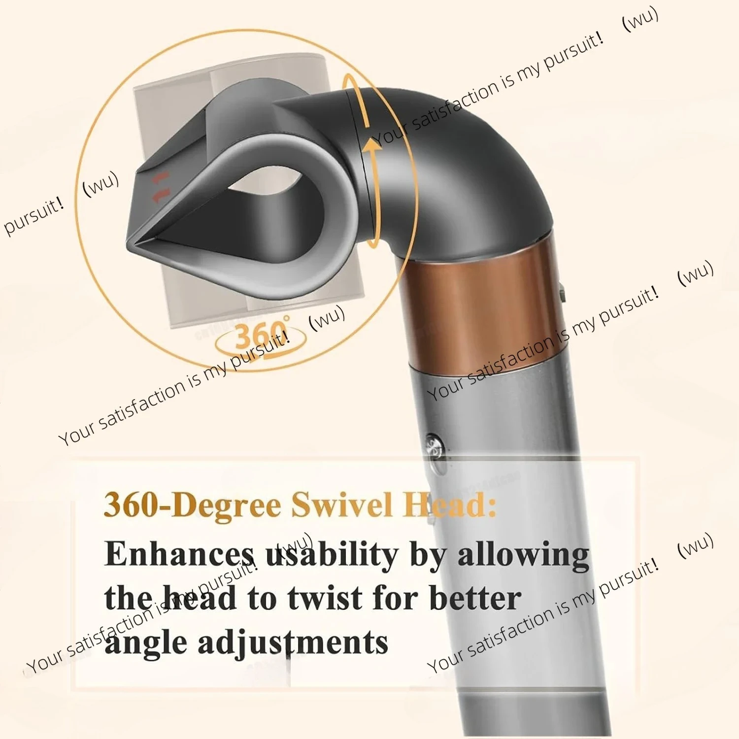 Suitable for Dyson HD Series Hair Dryer Precision Styling Nozzles, with Adapter