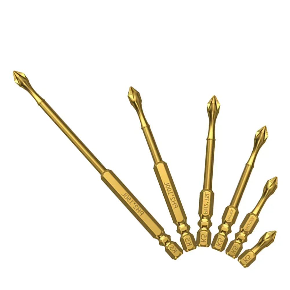 Cacciavite antiscivolo K5 PH2 Durezza del cacciavite a croce con testa magnetica per lotto - Utensili manuali per cacciavite con punta da trapano a impatto