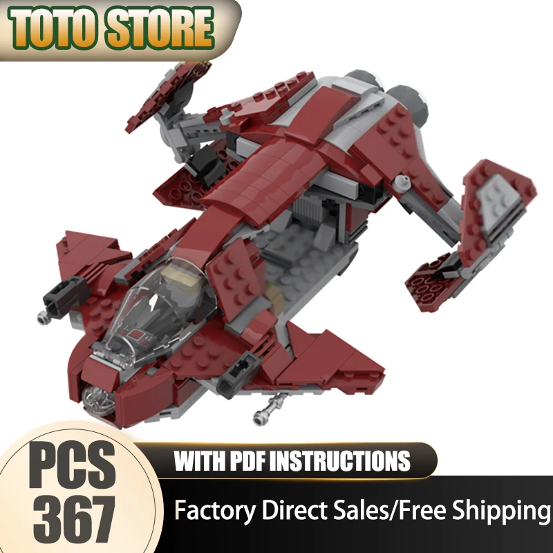 

Moc Building Bricks Low Altitude Support Gunboat Model Technology Star Movie Model Block Toy DIY Assembly Christmas Holiday Gift