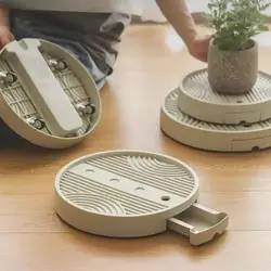 1 removable pot tray with water storage drawer, 4 universal pullers at the bottom, pot base, garden pot