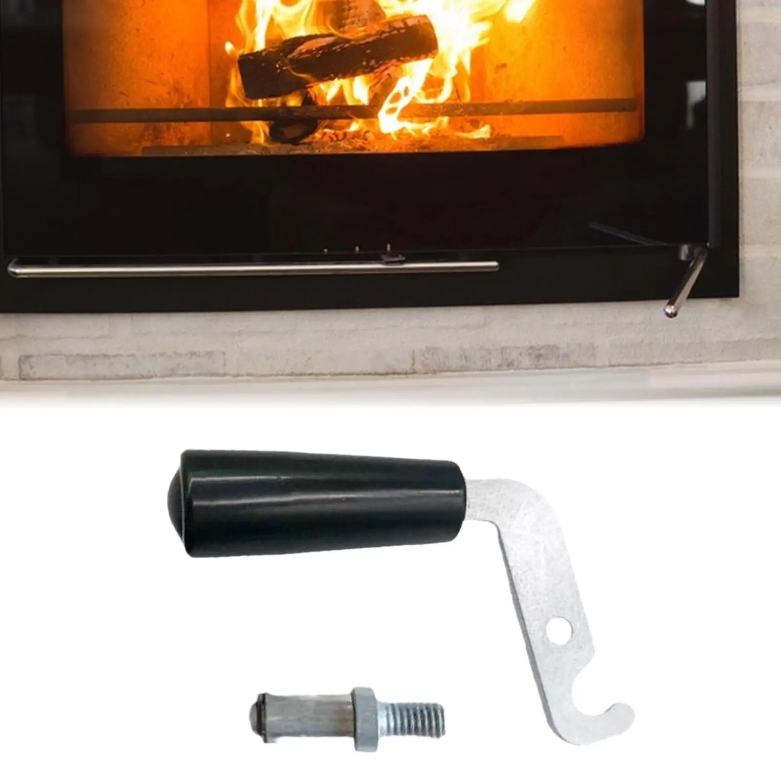 Fireplace Door Handle High Temperature Resistance Accessories Replacement