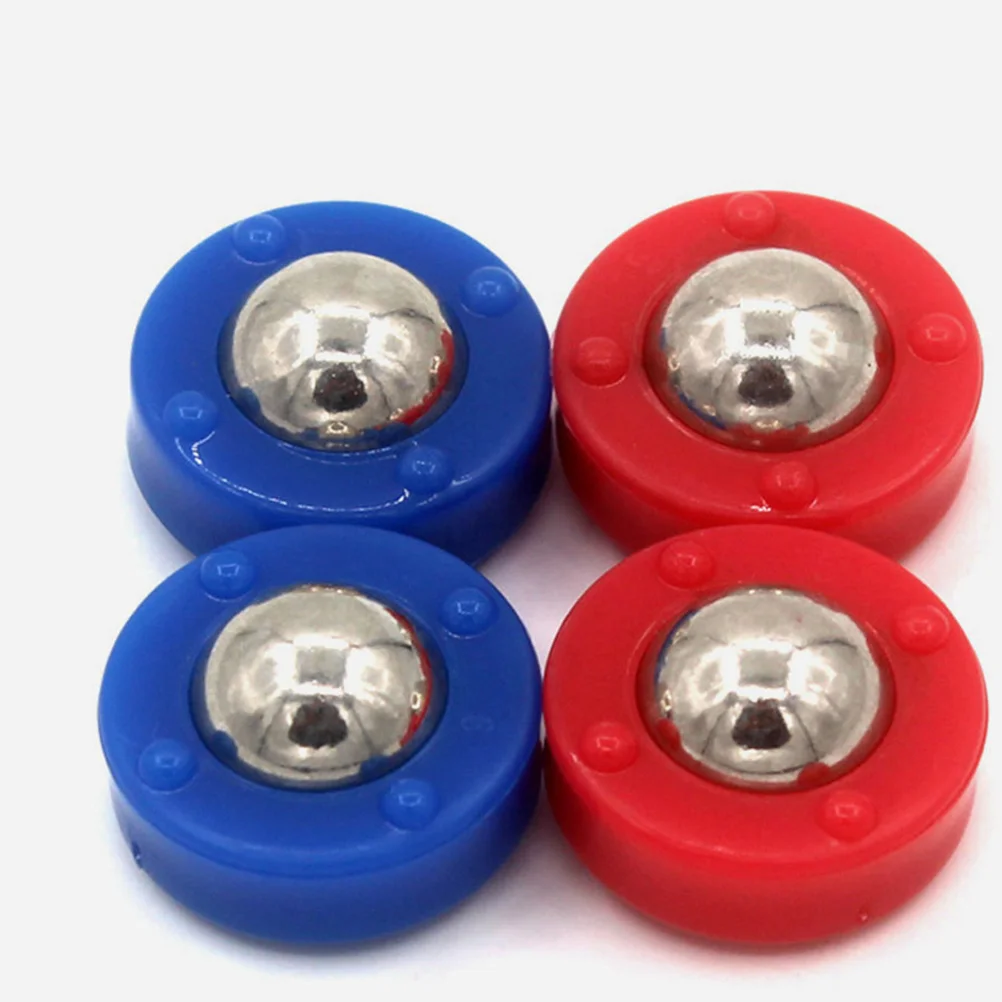 

8 Pcs Table Shuffleboard Pucks Top Game Beads Soccer Equipment Tabletop Rolling Plastic Accessories Toys