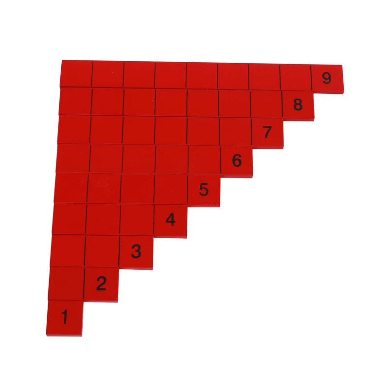 Juego de tablero de tira de resta Montessori, juguetes educativos de matemáticas, mesas de herramientas de aprendizaje aritmético, material didáctico de matemáticas