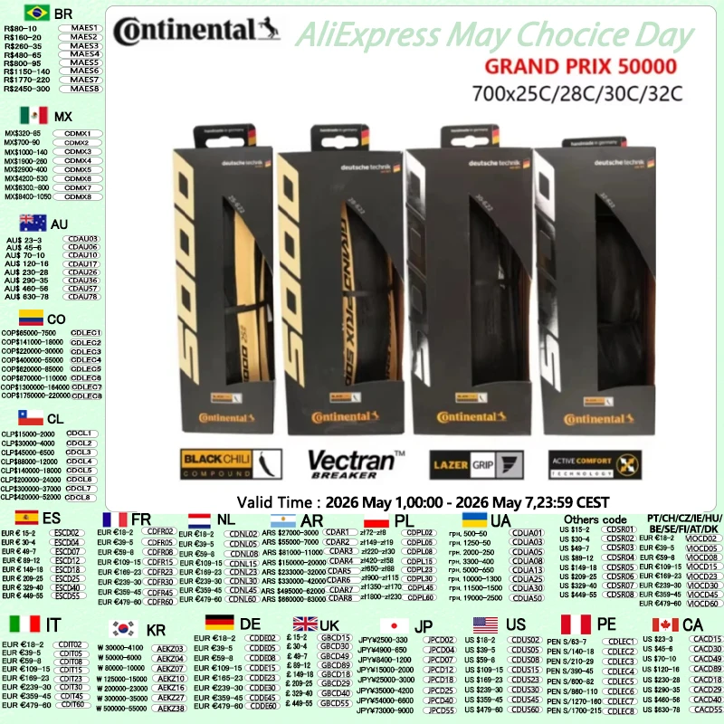 

Continental Gp5000 Tire Grand Prix Gp 5000 700C 700x25c 700x23c 700x28c 700x32c Black Tire Bike Bicycling Road Folding 1PCS