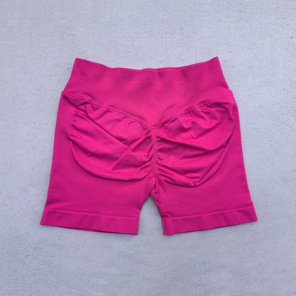 4.5 "سراويل سلس مضلع اليوغا السراويل النساء فليكس قطب بوم رياضة السراويل الغنيمة تشغيل قصيرة بعقب رفع تجريب السراويل