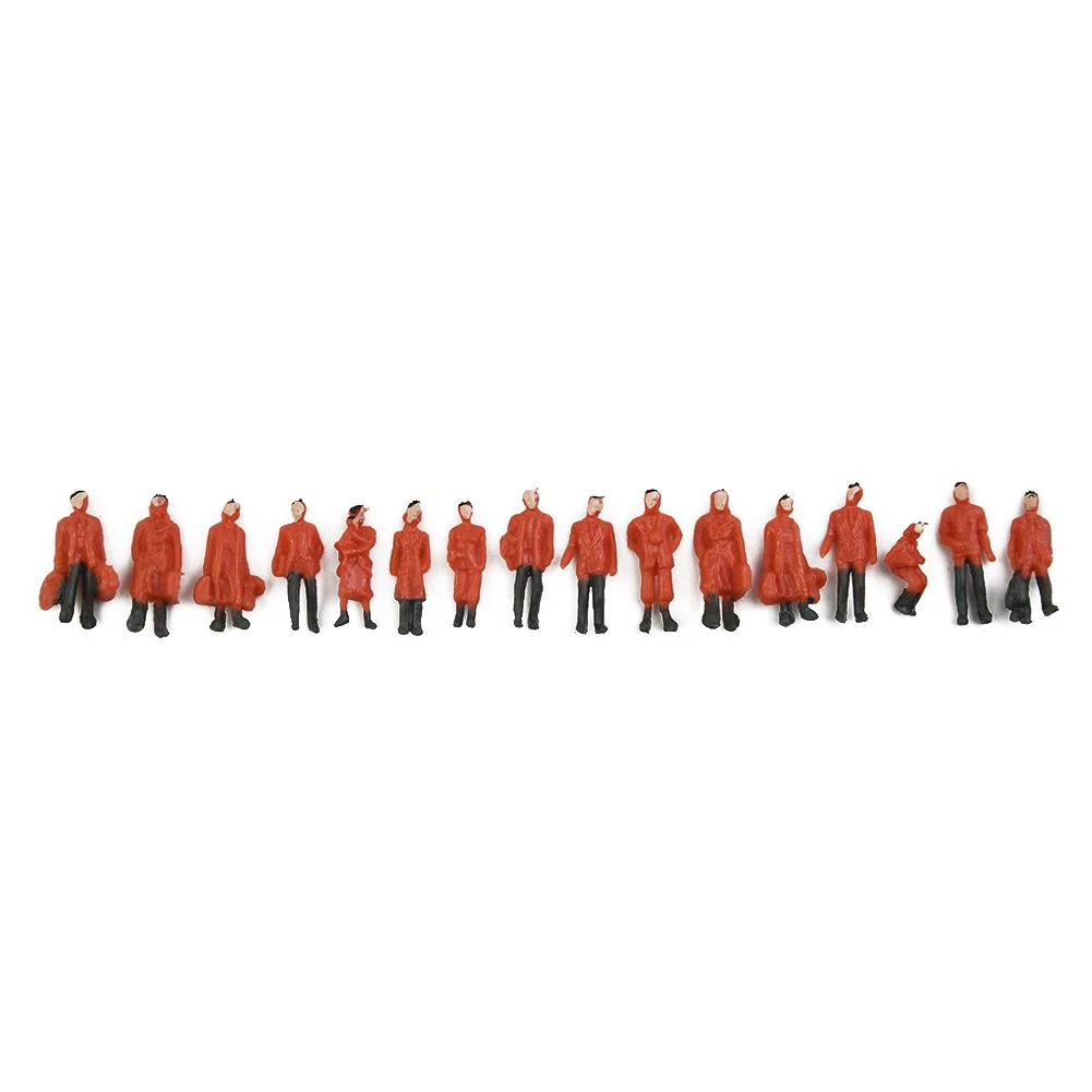 Painted Figures Railway Train Layout 1:87 300Pcs Model People Passenger Model Train Scenes ABS HO Scale  Painted