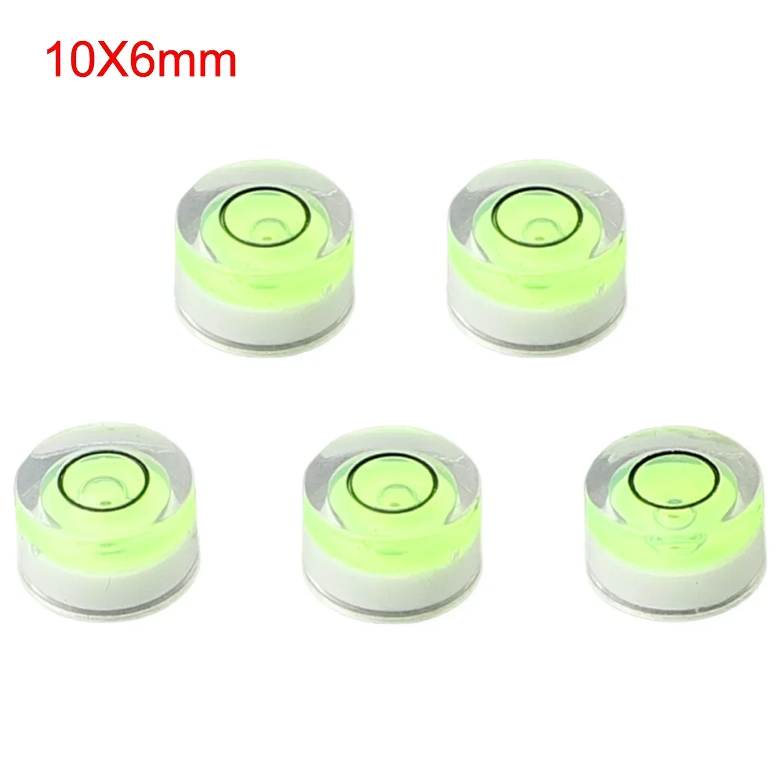 5Pcs Mini Bubble Levels Household Green Round Level Measurement Instrument 10mm*6mm/12mm*7mm/15mm*8mm/18mm*9mm