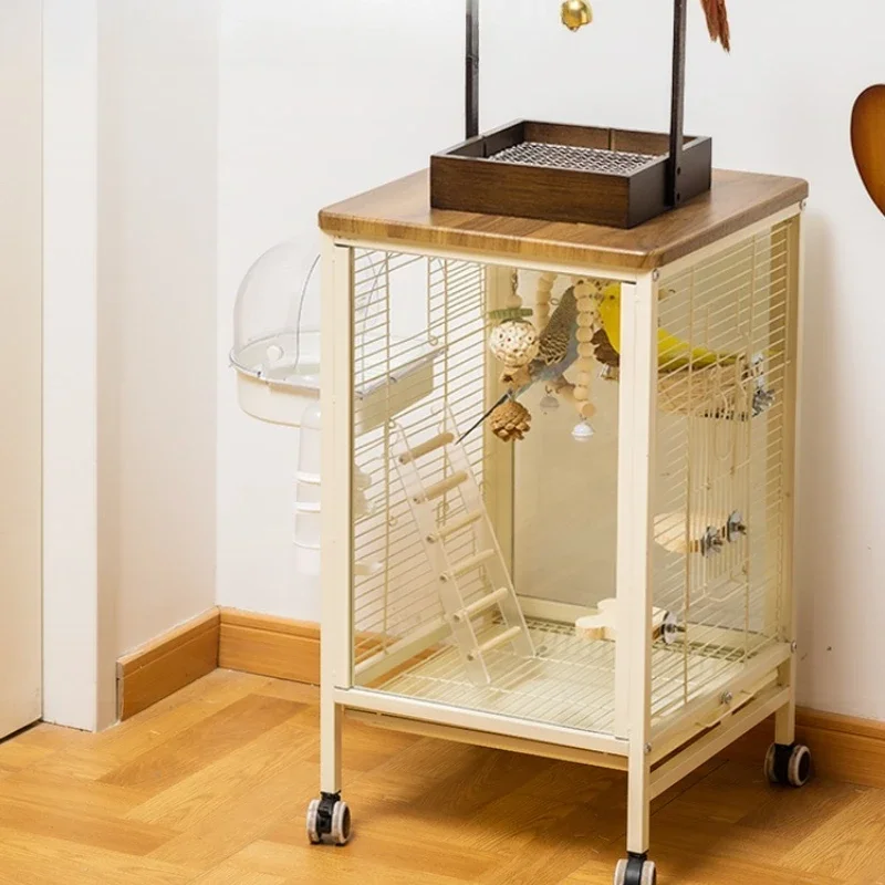 

Bird cage New parrot cage Household splash-proof glass Xuanfeng peony special luxury large villa cage