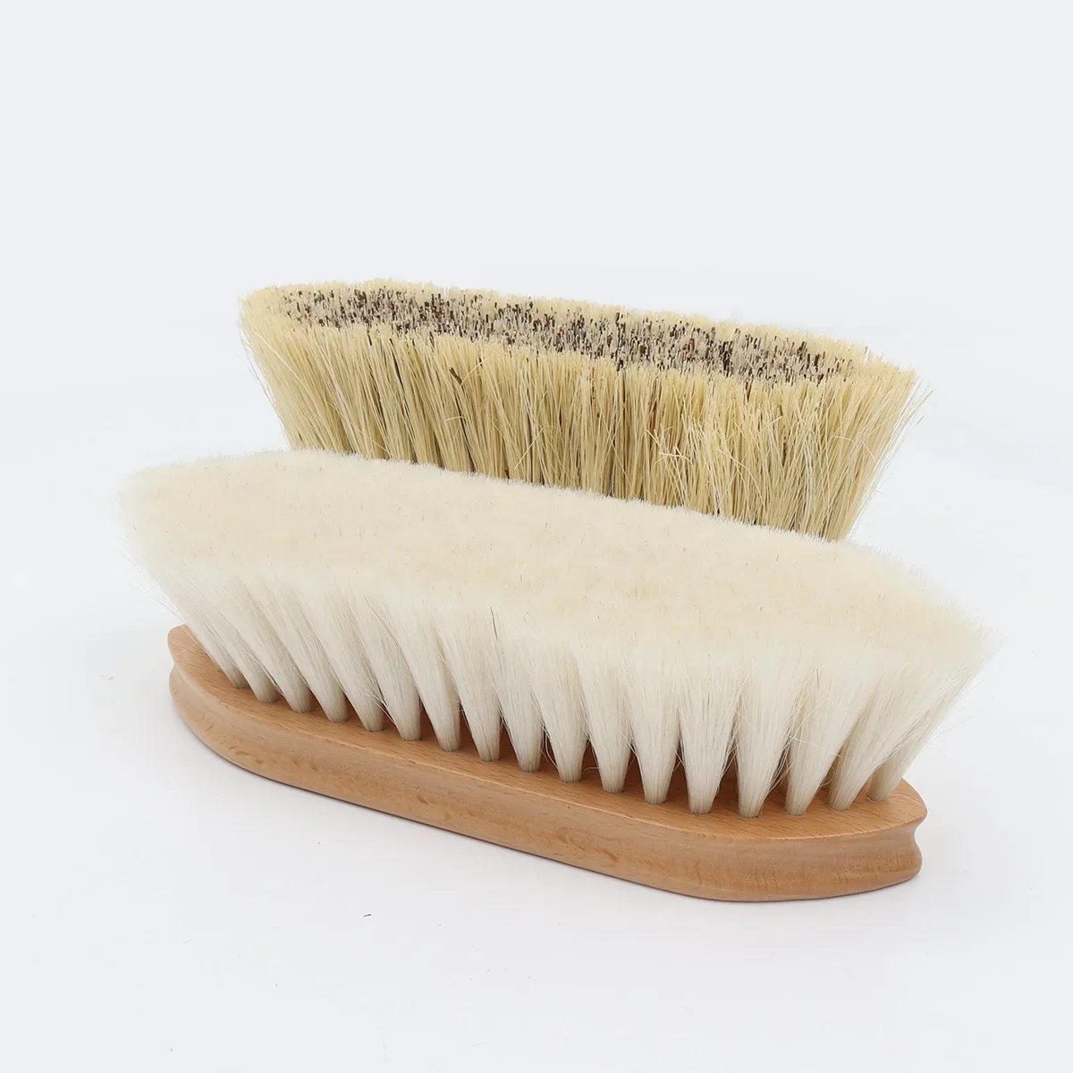 Brosse de toilettage pour cheval en bois, fibre AMP, laine de sisal, logo personnalisé, vente en gros d'usine