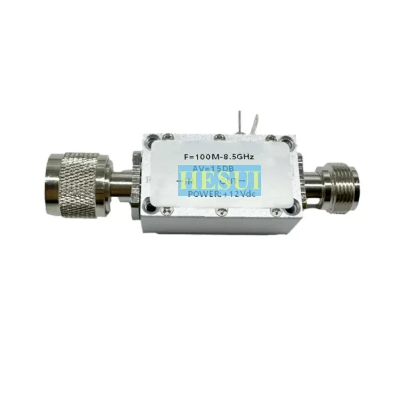 30dB 15dBm 100MHz - 8500MHz Amplifier 0.1GHz to 8.5GHz Amplifier RF LNA low noise amplifier module with CNC Al sheilding housing